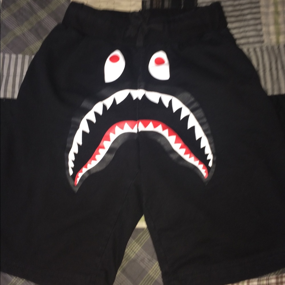 Black bape shorts